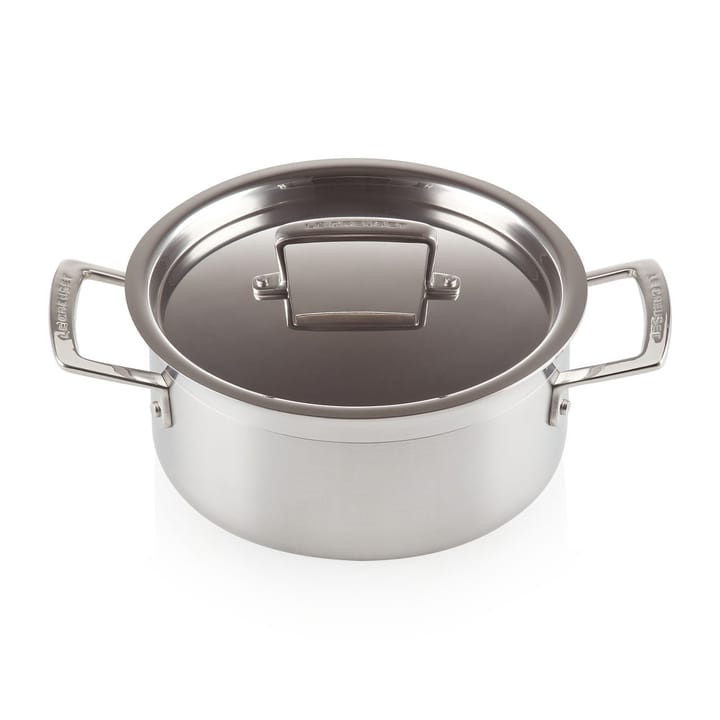 Le Creuset 3-lagiger niedriger Topf mit Deckel, 3 l Le Creuset