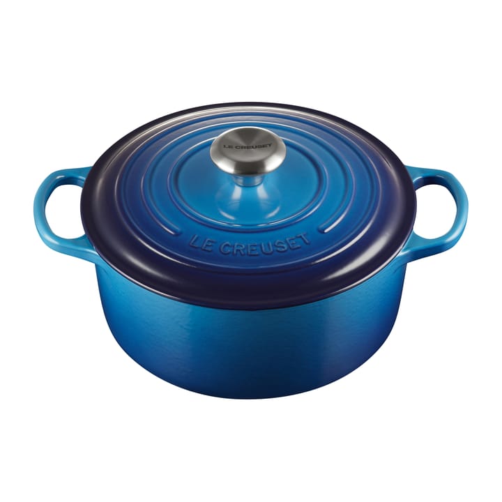 Le Creuset Signature Bräter rund 4,2 l - Azure blue - Le Creuset