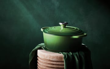 Le Creuset Signature Bräter rund 4,2 l - Bamboo Green - Le Creuset