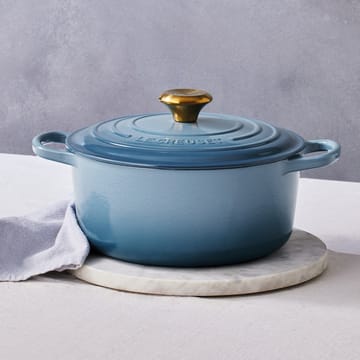 Le Creuset Signature Bräter rund 4,2 l - Chambray - Le Creuset