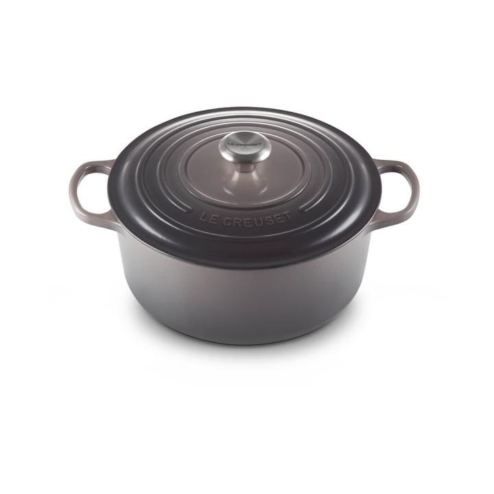 Le Creuset Signature Bräter rund 4,2 l - Flint - Le Creuset