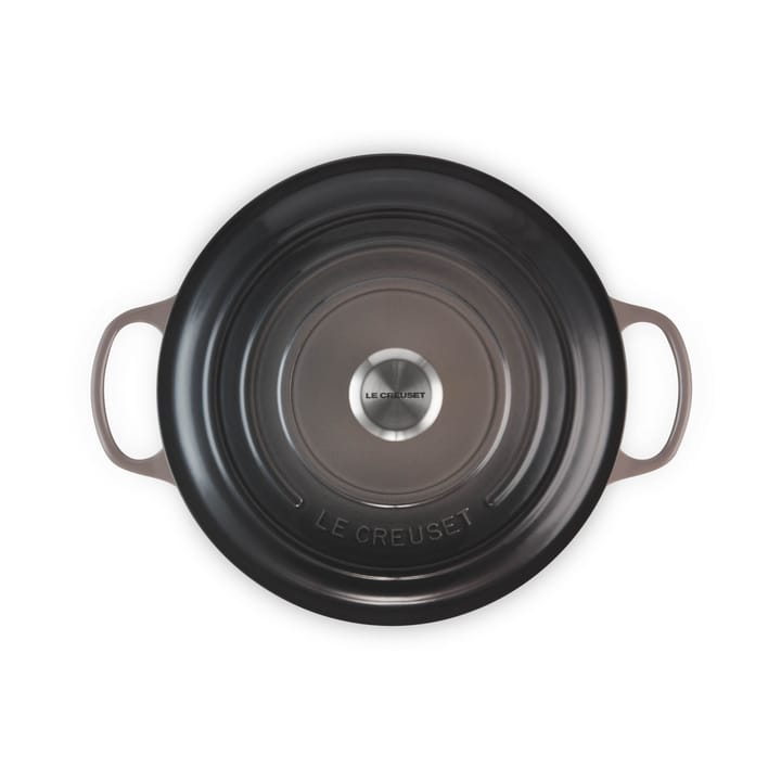 Le Creuset Signature Bräter rund 4,2 l, Flint Le Creuset