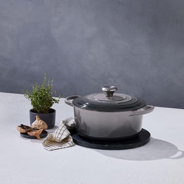 Le Creuset Signature Bräter rund 4,2 l - Flint - Le Creuset