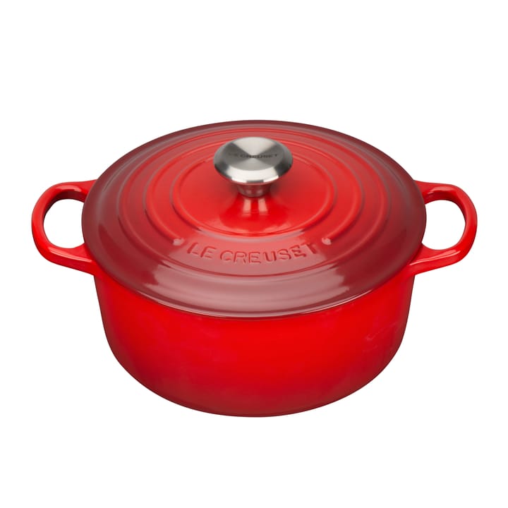 Le Creuset Signature Bräter rund 4,2 l - Kirschrot - Le Creuset