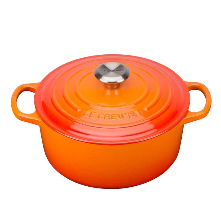 Le Creuset Signature Bräter rund 4,2 l - Ofenrot - Le Creuset