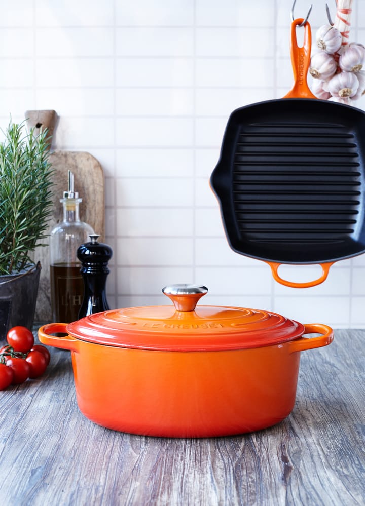 Le Creuset Signature ovaler Topf 6,3 l, Volcanic Le Creuset