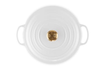 Le Creuset Signature runder Topf 6,7 l - Weiß - Le Creuset