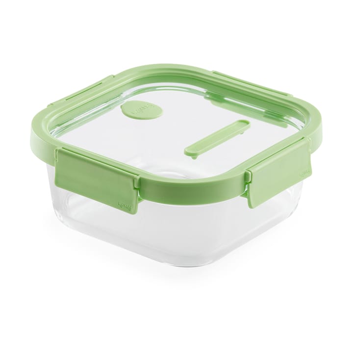 Lékué quadratische Lunchbox Glas 1,1 L - Grün - Lékué