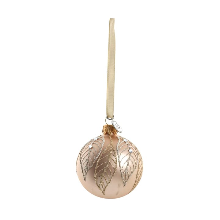 Cadelia Weihnachtskugel Ø6cm, Rose, Blatt Lene Bjerre