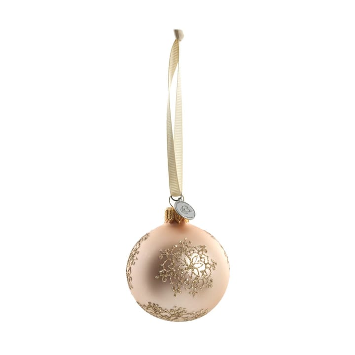 Cadelia Weihnachtskugel Ø6cm, Rose, Schneeflocke Lene Bjerre