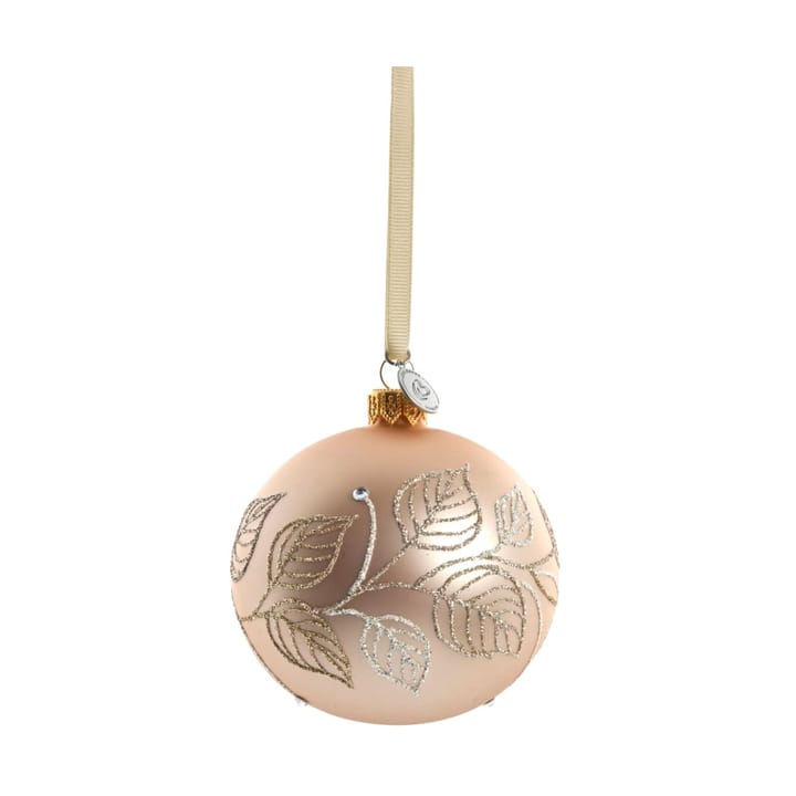 Cadelia Weihnachtskugel Ø8cm - Rose, Blatt - Lene Bjerre