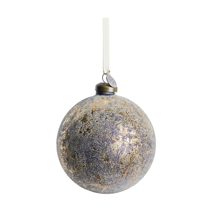 Clearena Weihnachtskugel Ø10 cm - Dunkelblau-Gold - Lene Bjerre