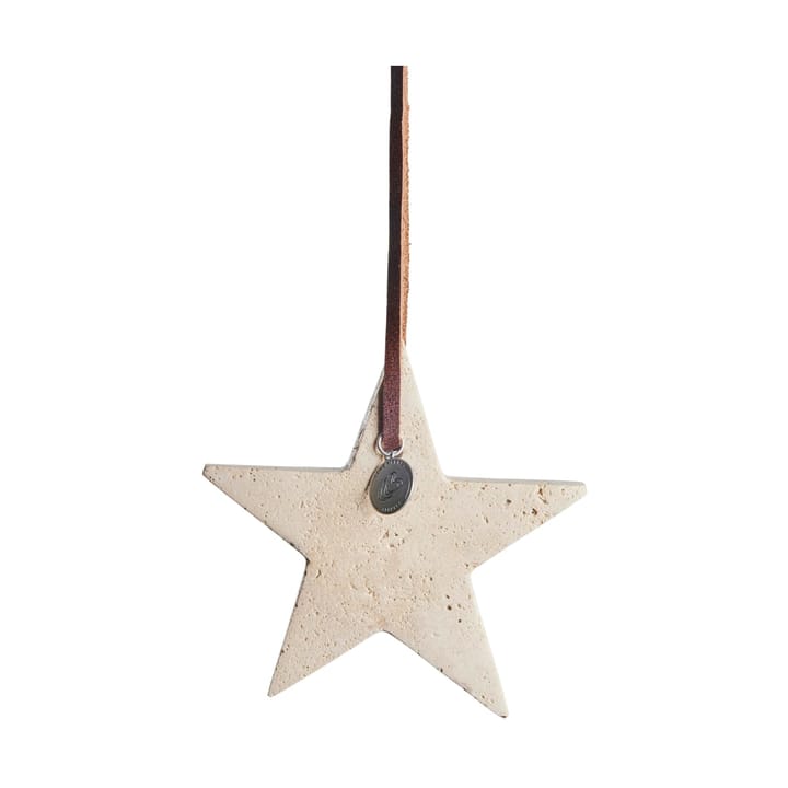 Elina Weihnachtsanhänger Stern 10 cm, Leinen Lene Bjerre