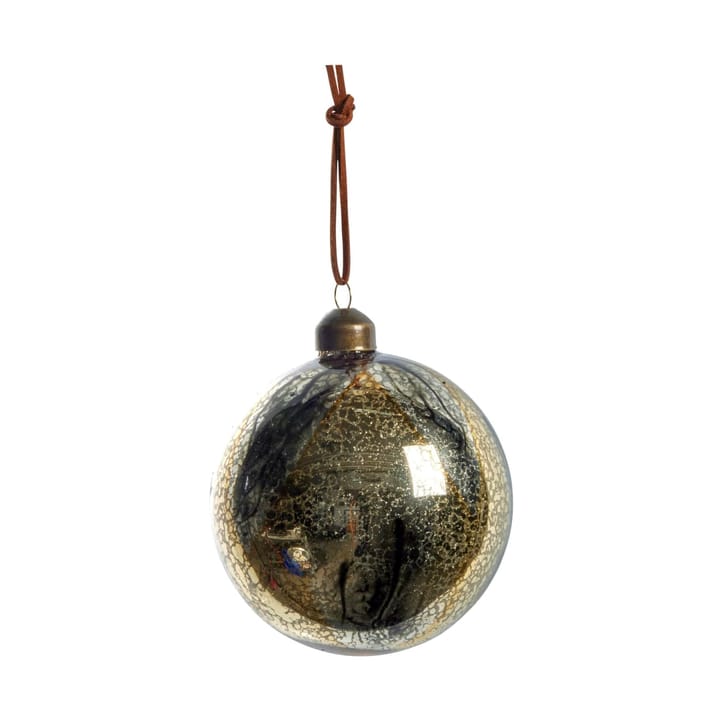 Nosille Christbaumkugel rund Ø10cm, Silber-Gold Lene Bjerre