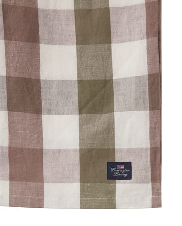 Checked Cotton Linen Tischdecke 150x250cm - Olive - Lexington