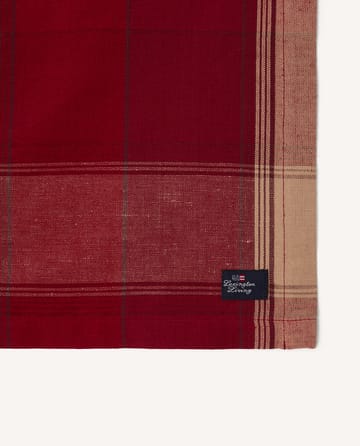 Checked Linen-Cotton Tischset 40x50 cm - Rot-Beige - Lexington