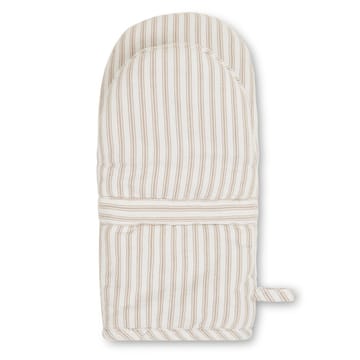 Icons Herringbone Striped Ofenhandschuh - Beige-white - Lexington