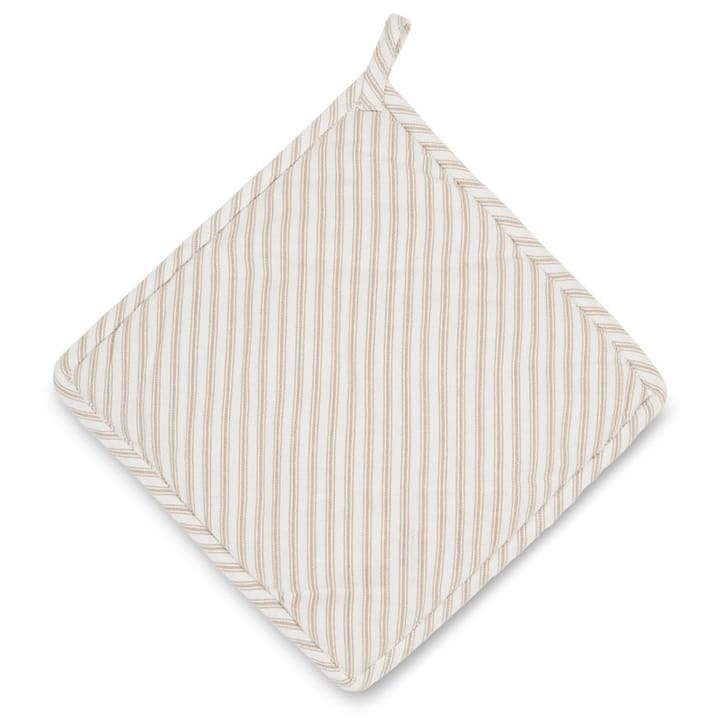 Icons Herringbone Striped Topflappen, Beige-white Lexington