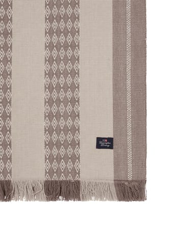 Jacquard Striped Tischläufer 50x250 cm - Beige - Lexington