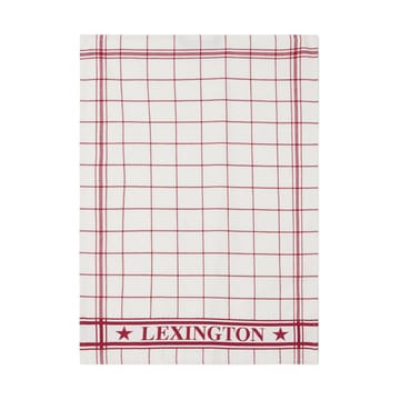 Lexington Checked Küchentuch 50x70 cm - Weiß-Rot - Lexington