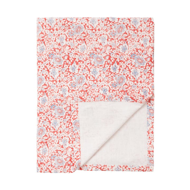 Printed Flowers Recycled Cotton Tischdecke 150x350 cm, Coral Lexington