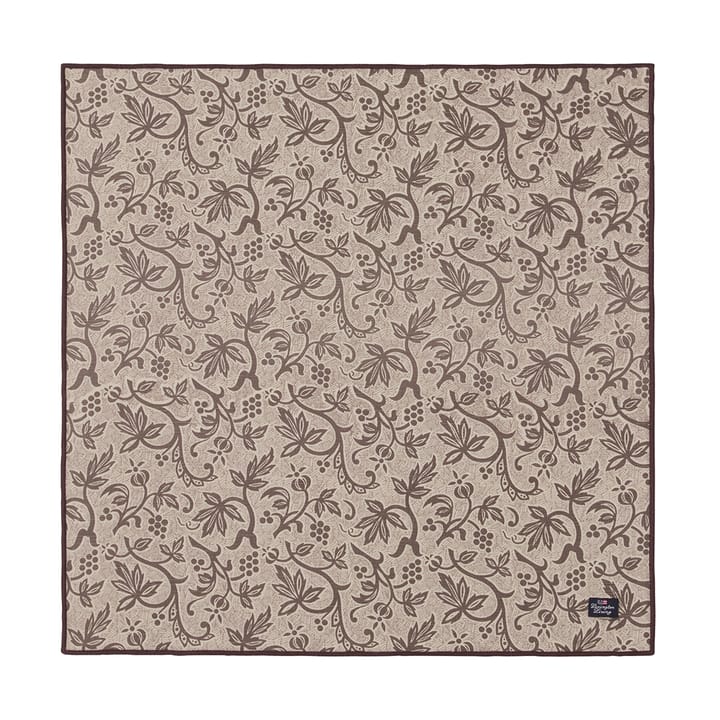 Printed Recycled Cotton Baumwollserviette 50x50 - Light beige - Lexington