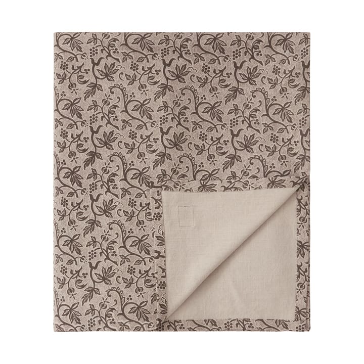 Printed Recycled Cotton Tischtuch 150x250 cm, Light beige Lexington