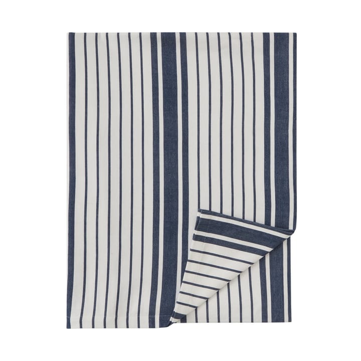 Striped Organic Cotton Tischdecke 150x350cm, Navy Lexington