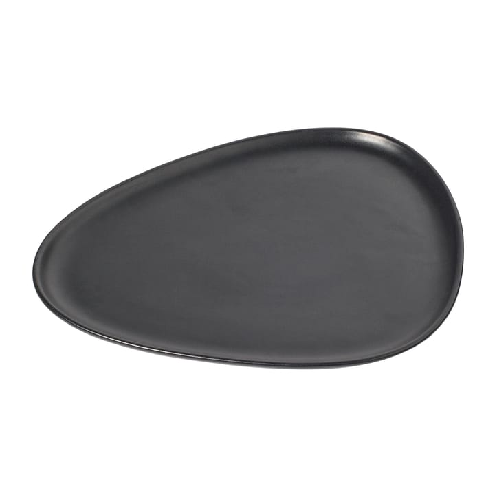 Curve Stoneware Teller 26 x 30cm, Black LIND DNA