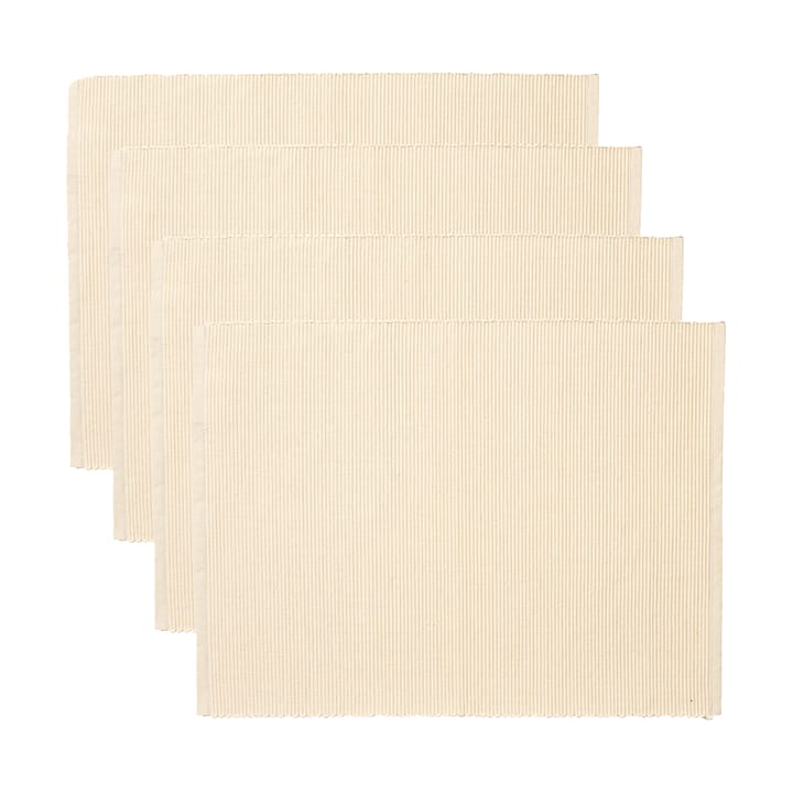 Uni Tischset 35x46 cm 4er-Pack, Cremiges Beige Linum