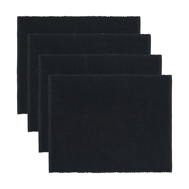 Uni Tischset 35x46 cm 4er-Pack, Schwarz Linum