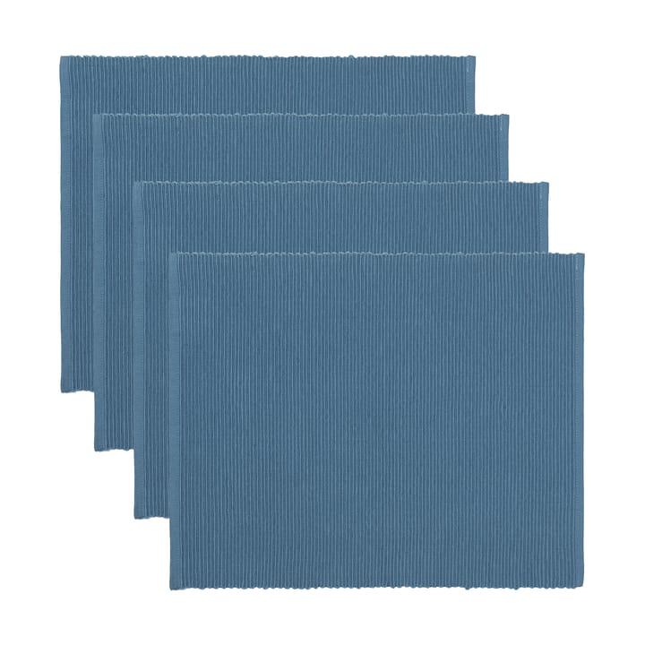 Uni Tischset 35x46 cm 4er-Pack, Tiefseeblau Linum