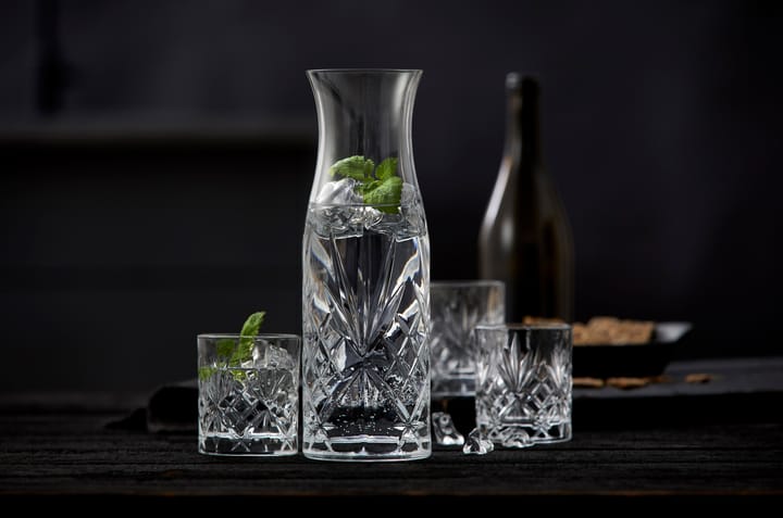 Melodia Karaffe und Wasserglas 7 Teile, Kristall Lyngby Glas