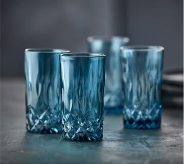 Sorrento highball Glas 38 cl 4er Pack - Blue - Lyngby Glas