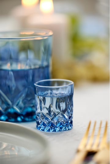 Sorrento Schnapsglas 4 cl 4er-Pack - Blau - Lyngby Glas