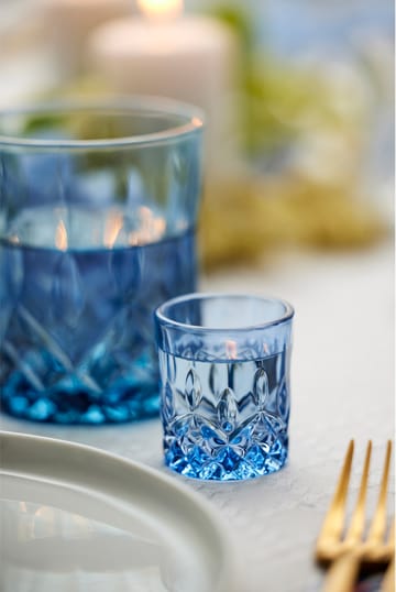 Sorrento Schnapsglas 4 cl 4er-Pack - Blau - Lyngby Glas