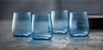 Zero Wasserglas 42 cl 4er Pack - Blue - Lyngby Glas