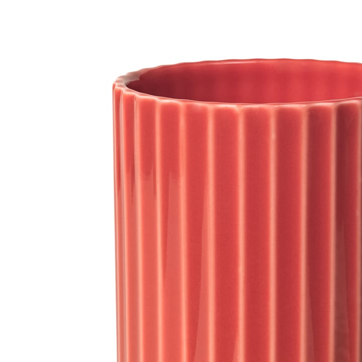 Lyngby Vase, Rot, 15,5 cm Lyngby Porcelæn