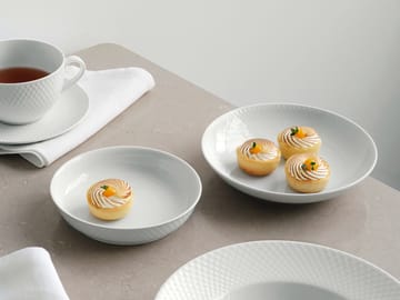 Rhombe Dessertteller Ø16cm - Weiß - Lyngby Porcelæn