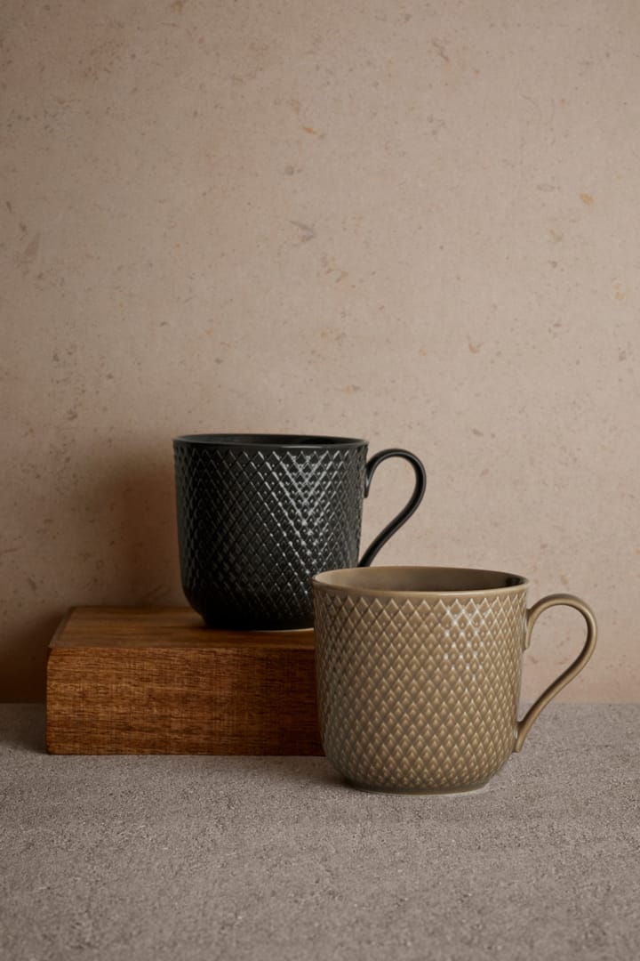 Rhombe Earth Tasse 39 cl, Slate Lyngby Porcelæn