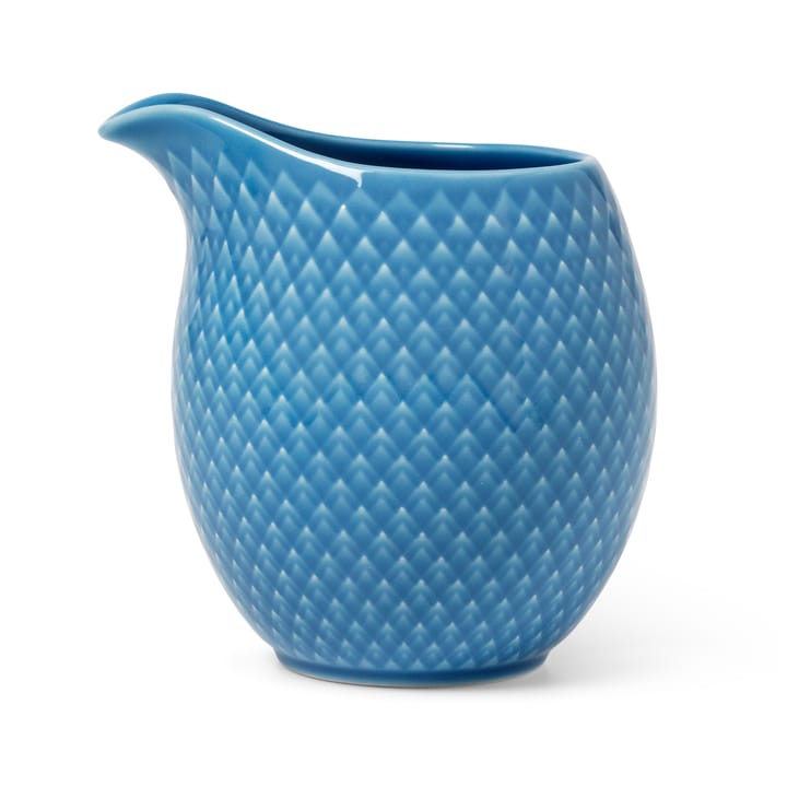 Rhombe Milchkanne 39cl, Blau Lyngby Porcelæn