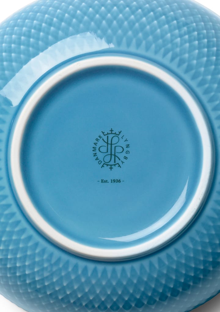 Rhombe Schale Ø15,5cm, Blau Lyngby Porcelæn