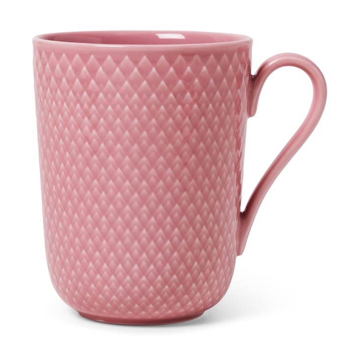 Rhombe Tasse mit Henkel 33cl, Rosa Lyngby Porcelæn