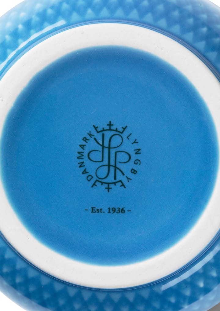 Rhombe Vase 20cm, Blau Lyngby Porcelæn