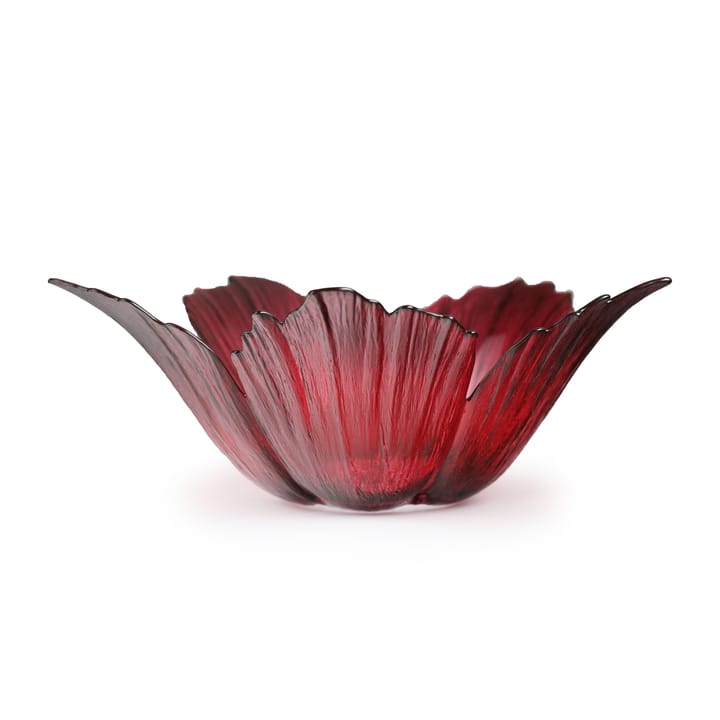 Fleur Glasschale rotrosa, Groß Ø23cm Målerås Glasbruk