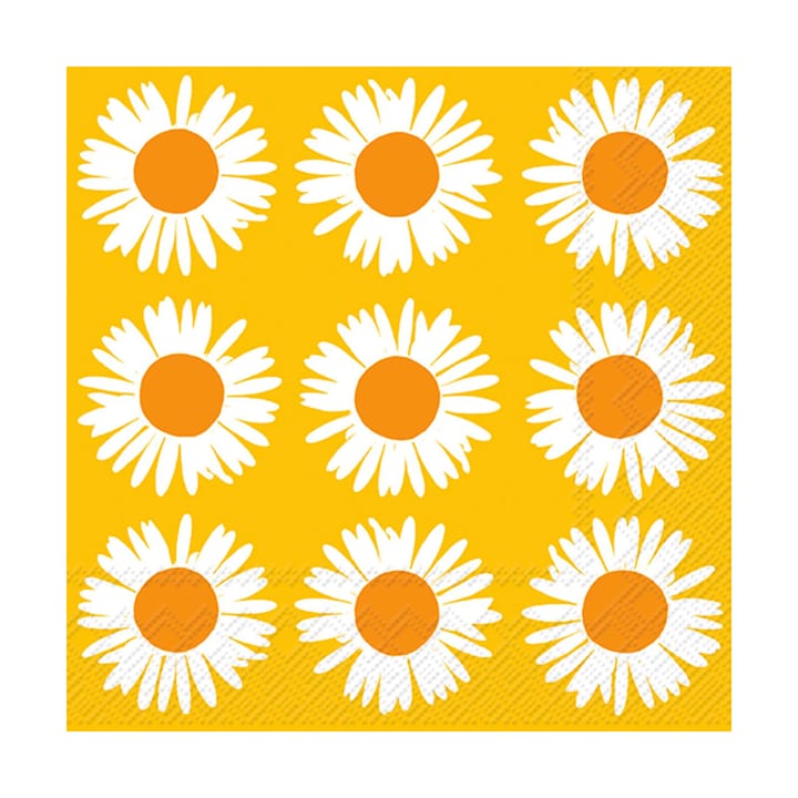 Auringonkukka Serviette 33x33 cm 20er-Pack, Orange-yellow Marimekko