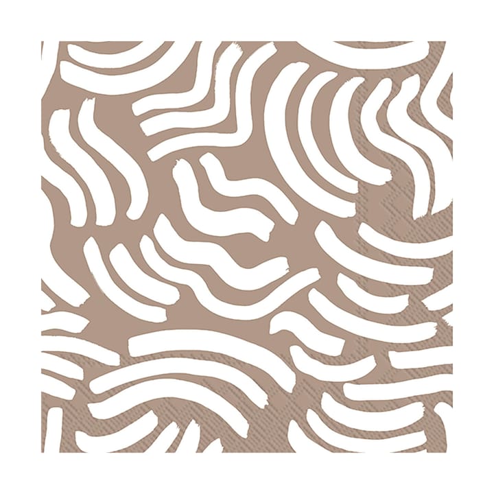 Hyräily Serviette 33x33 cm 20-Pack, Light Brown Marimekko