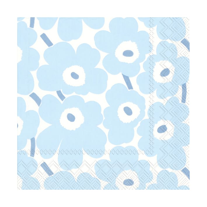 Mini Unikko Servietten 20er-Pack, Light Blue Marimekko