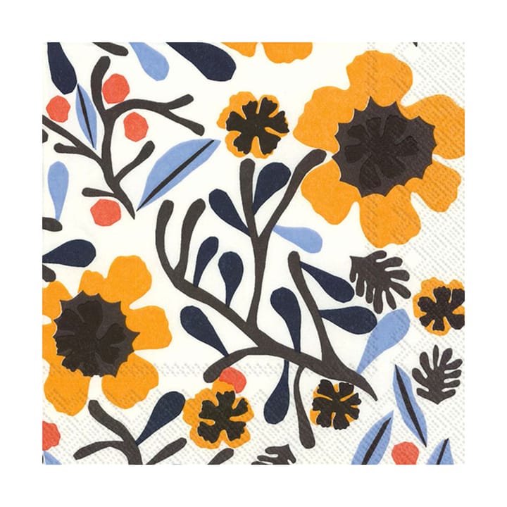 Mykerö Serviette 33x33 cm 20er-Pack - White-yellow - Marimekko