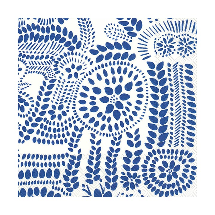 Näsiä Serviette 33x33 cm 20er-Pack, White-blue Marimekko